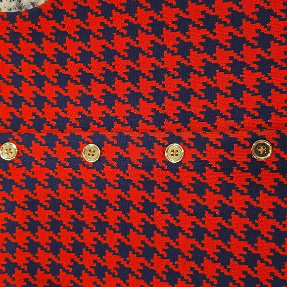 JANIE AND JACK FUNNY VALENTINE HOUNDSTOOTH TOP. SIZE 18-24 MONTHS. - Picture 7 of 9